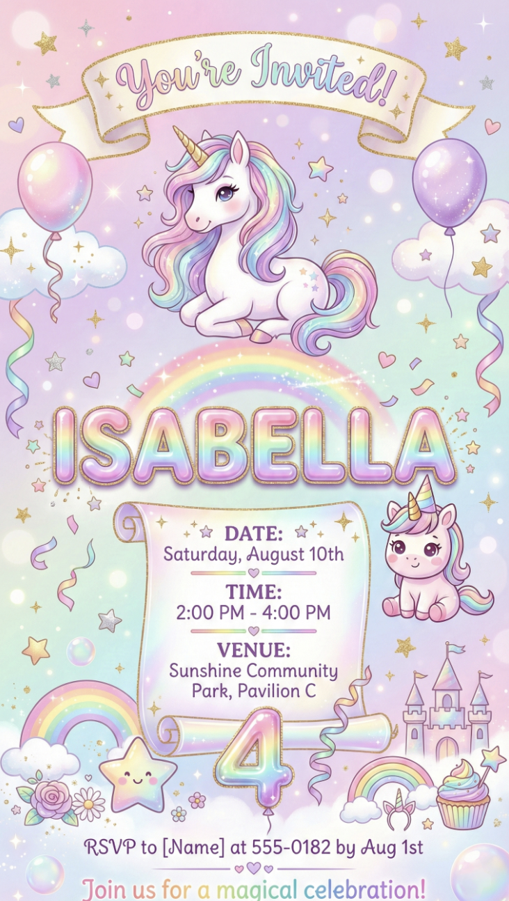 Birthday invitation templates