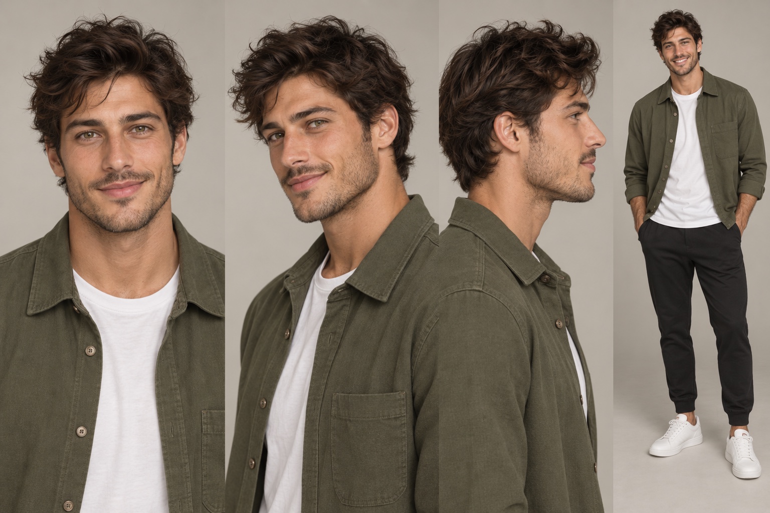 Luca, an AI-generated fictional character